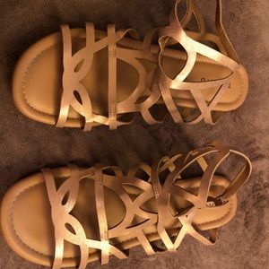 Torrid women’s rose gold gladiator style sandals